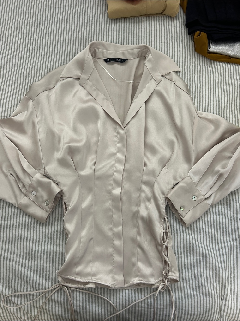 Zara Champagne Blouse